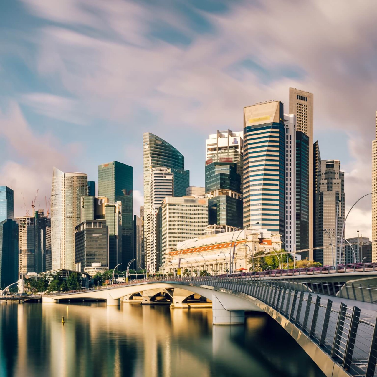 Ankunft in Singapur